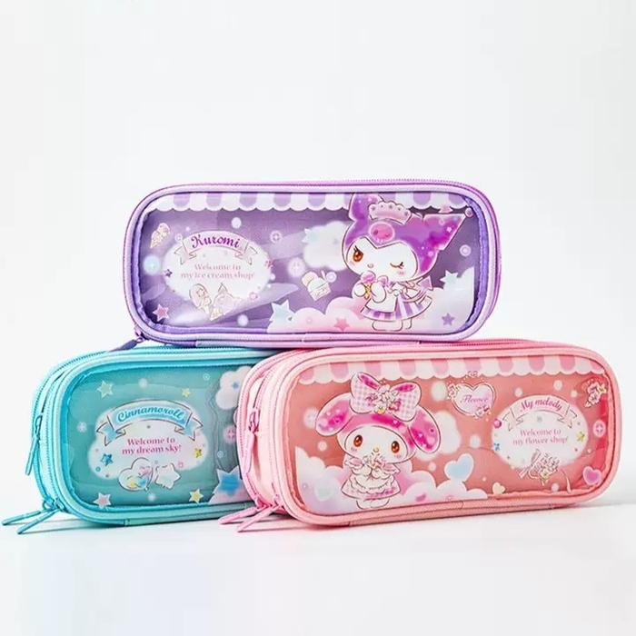 

TEMPAT PENSIL IMPORT SANRIO / KOTAK PENSIL MELODY / TEPAK PEMSIL CINNAMOROLL HELLO KITTY / PENCIL