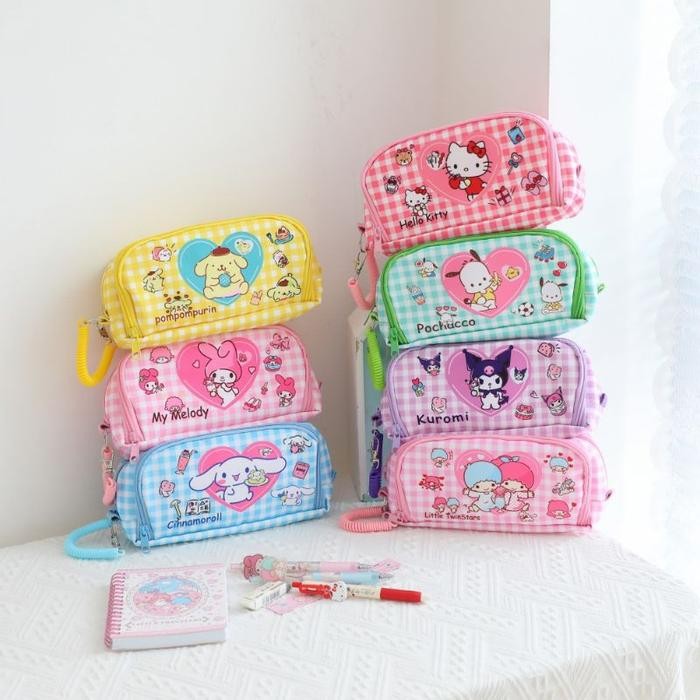 

TEMPAT PENSIL KUROMI CINNAMOROLL MELODY LTS HELLO KITTY POCHACCO