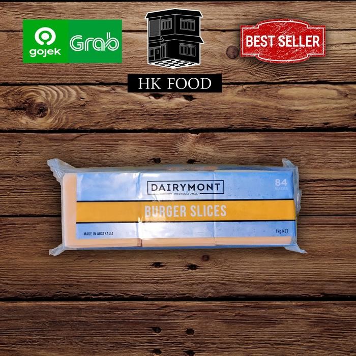

Pilihan- Dairymont Burger Slices Red Cheddar Cheese Keju 1 Kg.