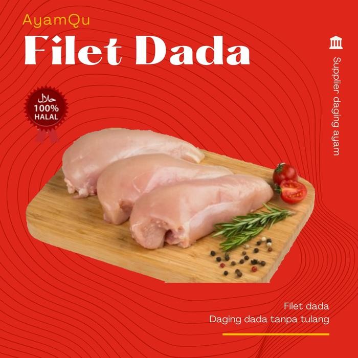 

Pilihan- Filet Dada Ayam Kemasan 1 Kg Bersih Siap Di Olah