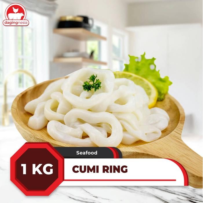 

Pilihan- Cumi Ring Kupas Bersih. Squid Ring Calamary Premium Quality - 1Kg