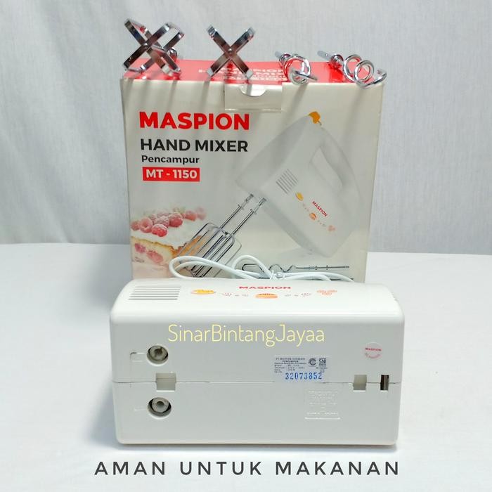 Maspion Hand Mixer Mt1150 Mixer Tangan /Hand Mixer Tangan Maspion 1150