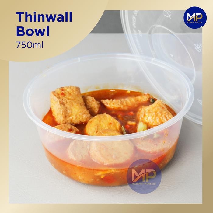 Terbaik Grosir Thinwall Cup Otb 750 / Food Container Mangkok Bowl Cup 750Ml -Perdus 100% Ori