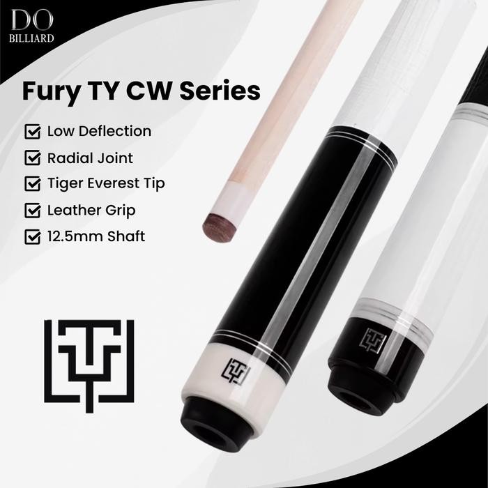 Stick Billiard FURY TY CW-3 CW-4 Low Deflection Shaft Cue Stick Billiard / Stick Fury TY CW-3 CW-4