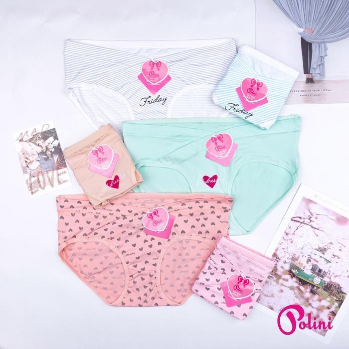 Polini - Celana Dalam Wanita Hamil CD Bumil Motif Lucu Polini 3906