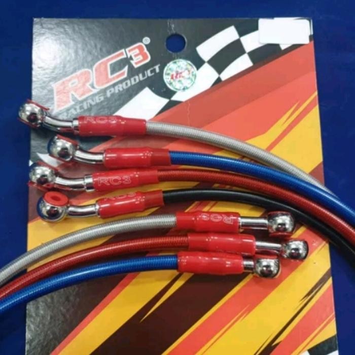 Ready Selang Seling Rem RC3 Matik Matic Mio Beat Vario Depan Panjang 95 cm