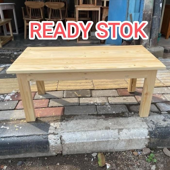 meja belajar lesehan kayu