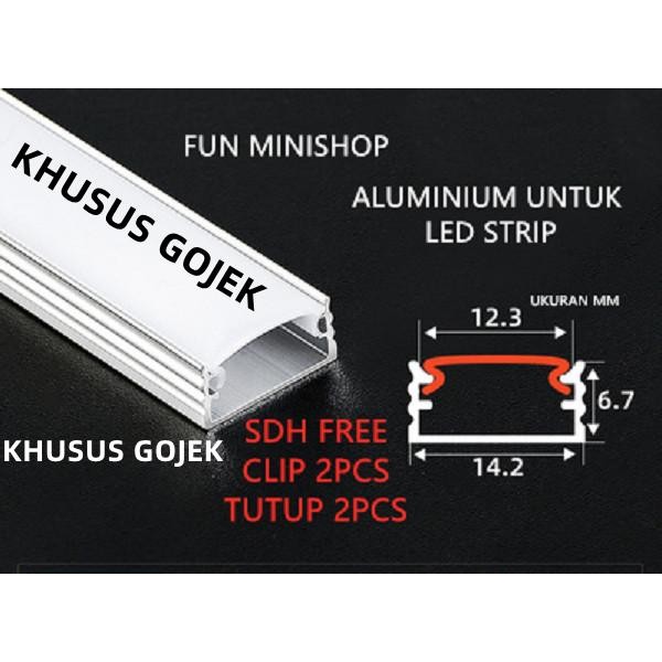 New ALUMINIUM LED STRIP U/HOUSING LED STRIP 1M