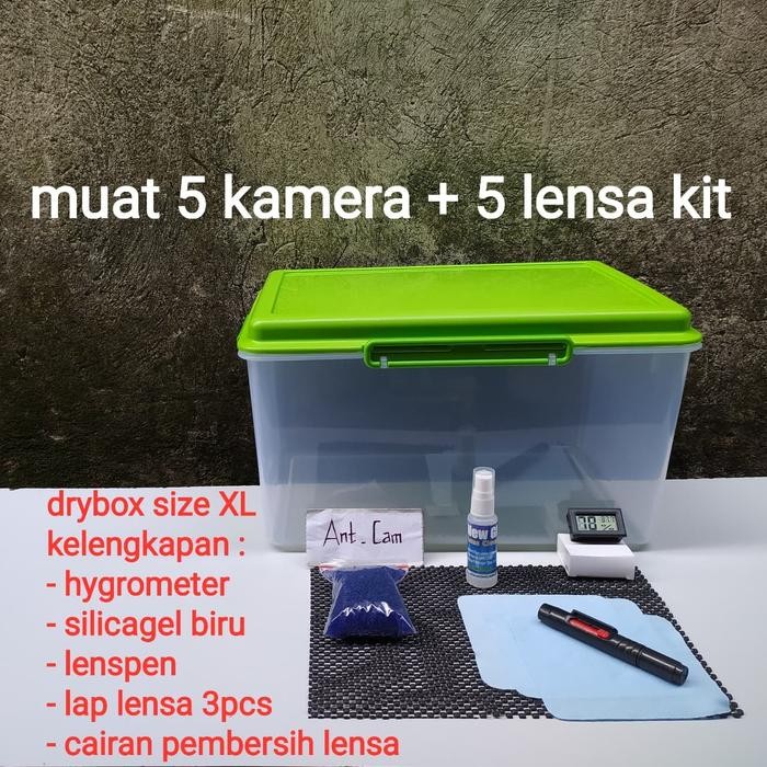 Pilihan- Dry Box Penyimpanan Kamera Anti Jamur Lensa Canon Nikon Sony Fujifilm