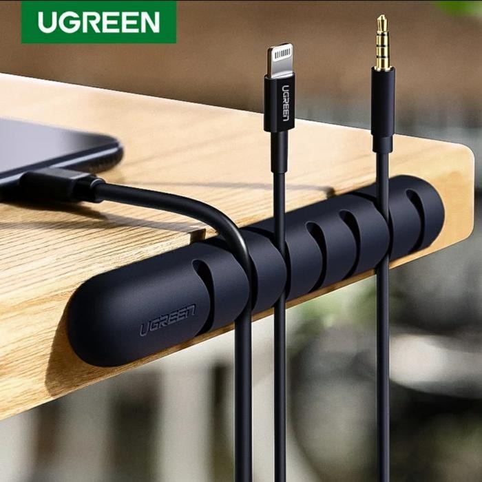 

Ugreen Cable Organizer Clips Holder Silicon 7 Slot Klip Perapi Kabel