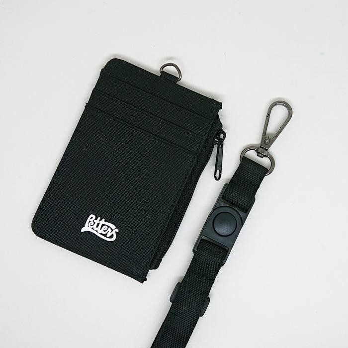 

New id card holder & Lanyard Adjustable Black