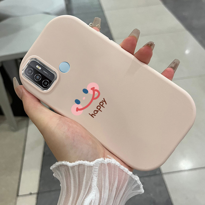 Casing Hp Untuk OPPO A53 2020 A53s A33 2020 A32 A11s Case Casing Emoji tas pola Kesing HP Kasing bul