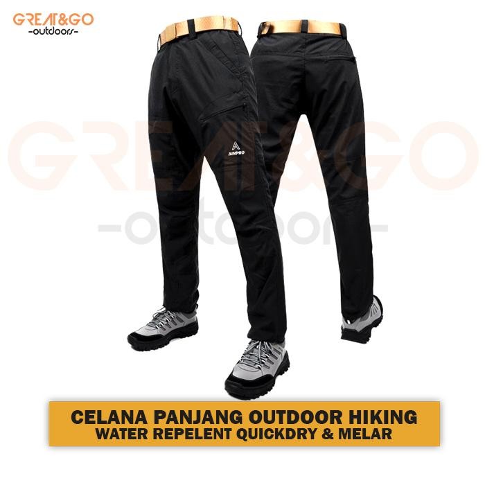 Eiger Sport - Celana Gunung Pria Celana Panjang Polos Outdoor Hiking Adventure Quickdry Celana