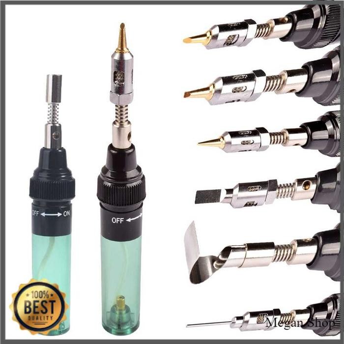 Ready Solder dengan Gas Butane Portable Iron Pen Tanpa Listrik