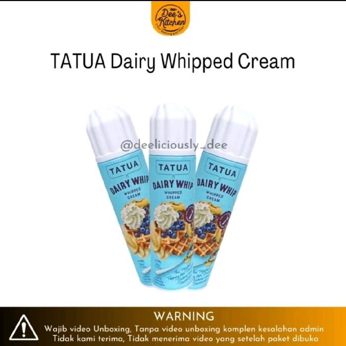

Stok Baru TATUA AEROSOL DAIRY WHIPPED CREAM 250GR