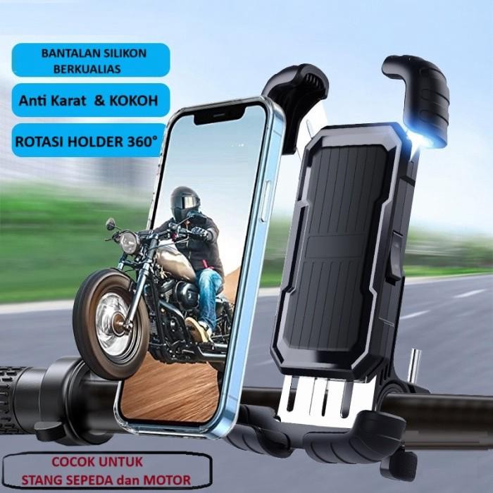 Holder Hp Sepeda Motor ML-171 Holder Stang Sepeda Motor Waterproof Tempat Dudukan HP Phone Holder
