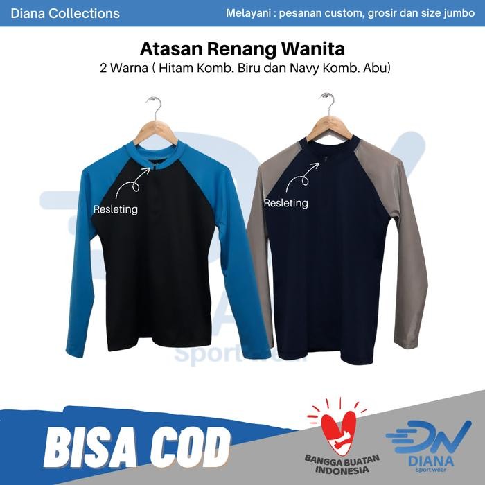 NEW baju renang wanita lengan panjang baju renang wanita atasan renang wanita baju renang wanita