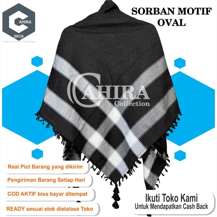 Pilihan- Sorban Motif Premium Sorban Arab Ronce Oval Sorban Bagus Tebal