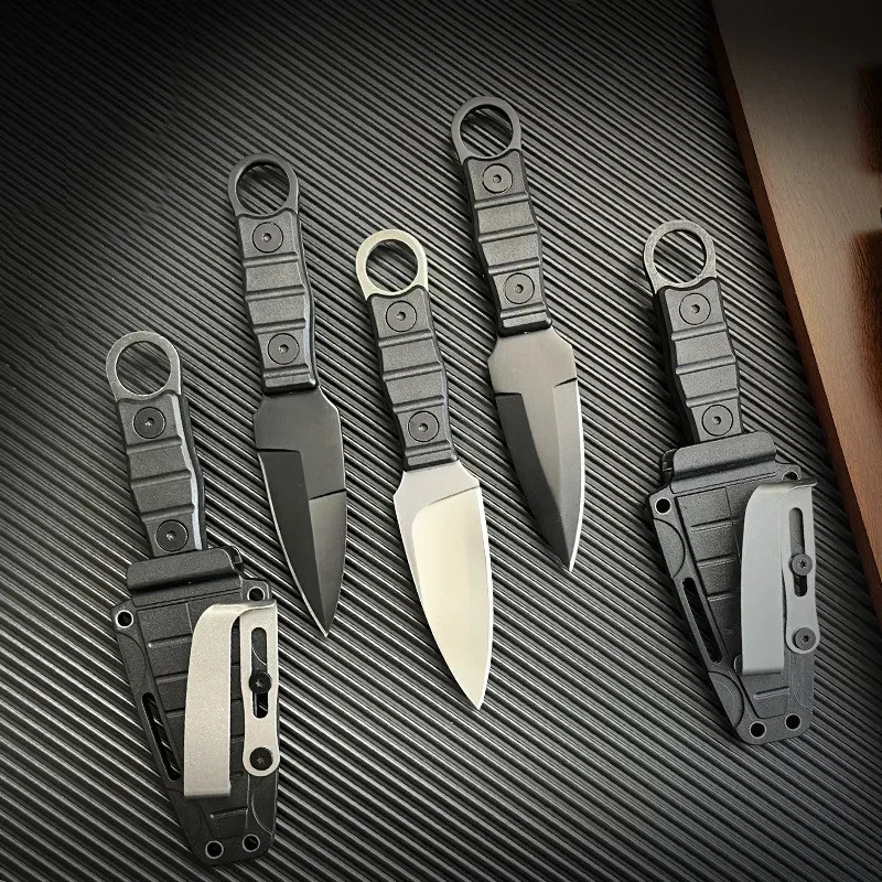 Outdoor Small Straight Knife, High-Hardness Survival Knife, Camping Portable Tactical Knife,