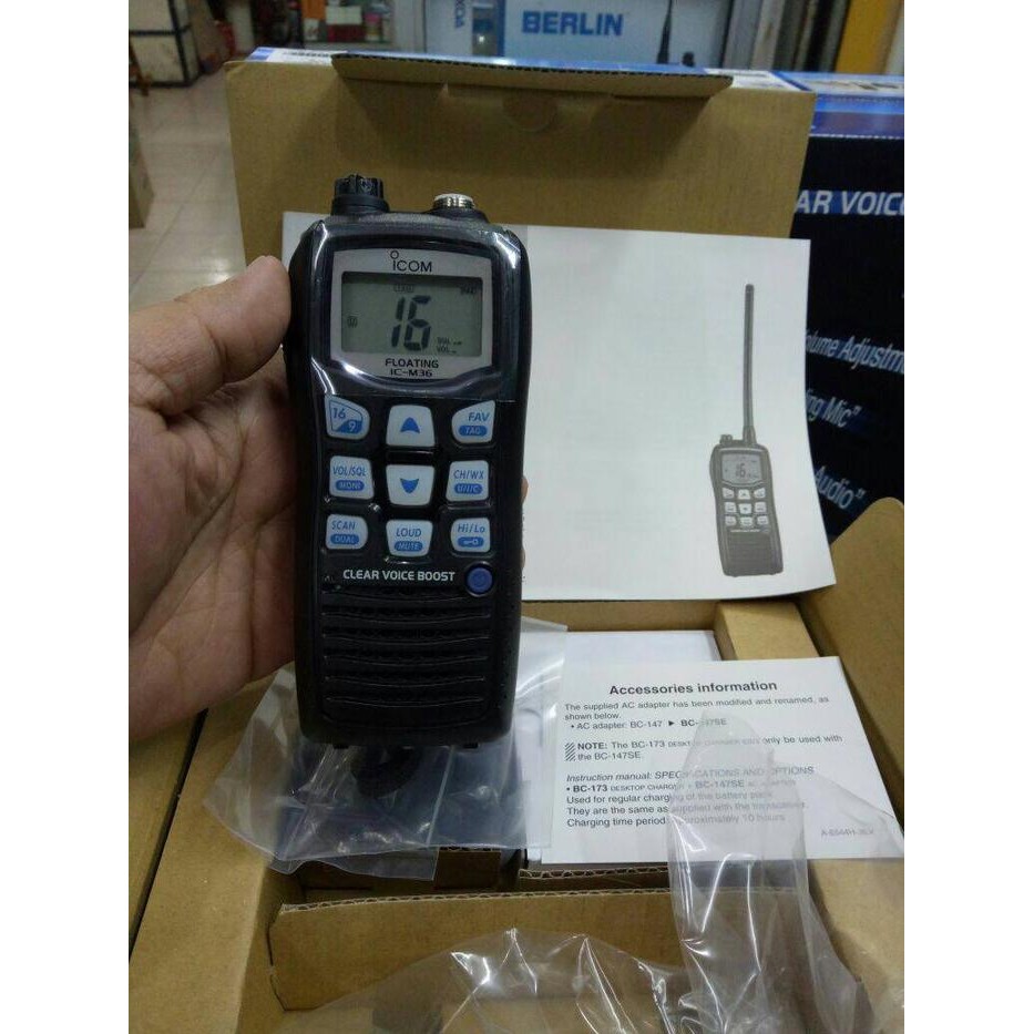 Ready Ht icom ic-M36 vhf marine