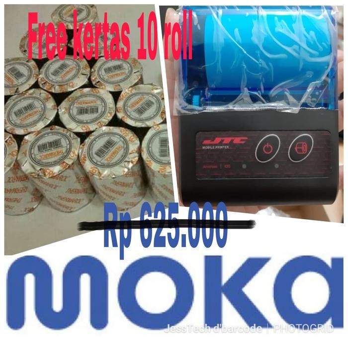 Ready PRINTER MOKAPOS BLUETOOTH ANDROID MOKA PRINTER PORTABLE 58MM