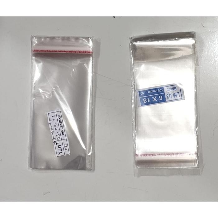 plastik OPP sheet risoles/dadar gulung/rainbow cake 7x18 8x18 9x20