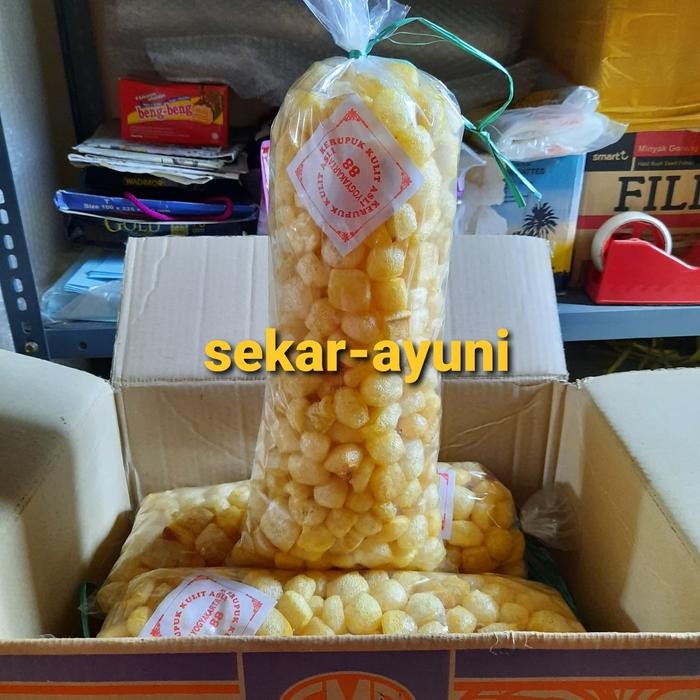 

New Kerupuk kulit/rambak/krecek asli sapi 500gr untuk sayur