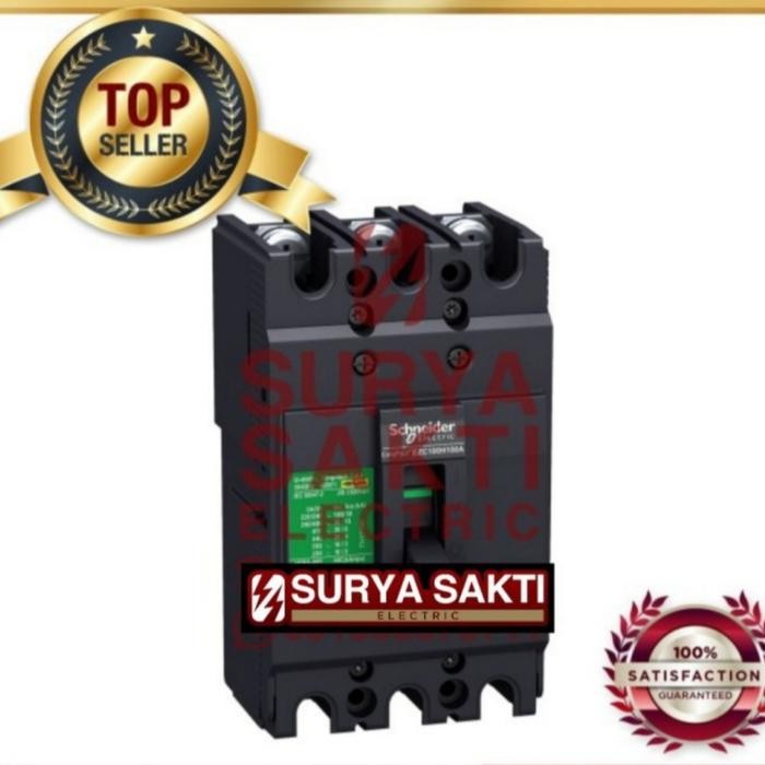 SCHNEIDER EasyPact MCCB EZC100H 63A / 63 A 3P 30KA MCCB