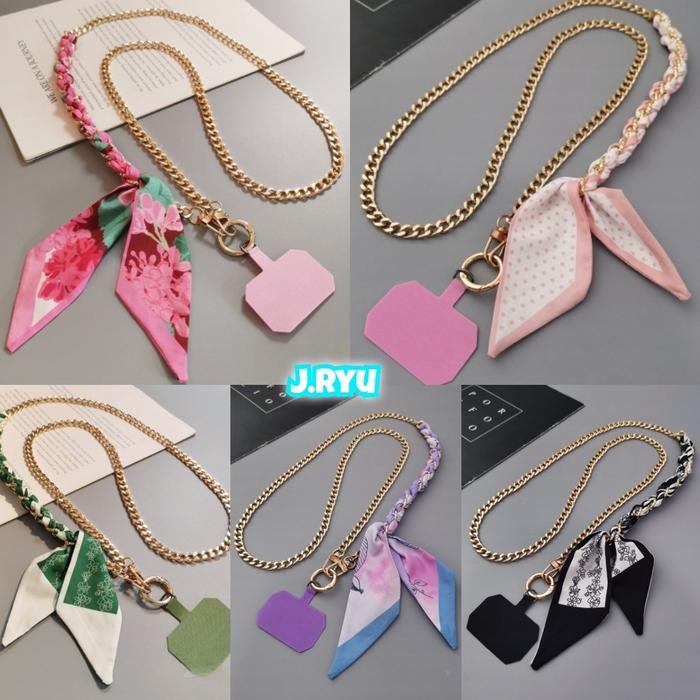 JRYU PREMIUM Tali gantungan Rantai Panjang import tali Gantungan HP tali Gantugan tas