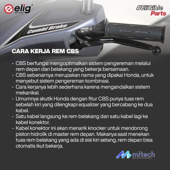 Elig Kampas Rem Depan Belakang Honda CBR 150R EM327 - EM053