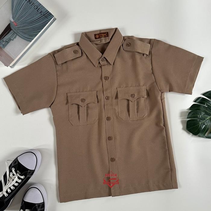 Baju Pramuka CATERINA Pendek Laki-Laki Guru/Pembina