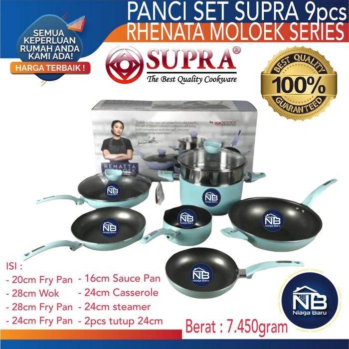Panci Set 9 Pcs Supra Renatta Moeloek