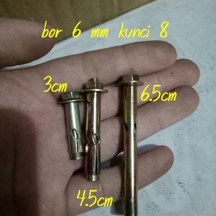 KUALITAS Dynabolt 6 x 30 baut beton bor 6 mm