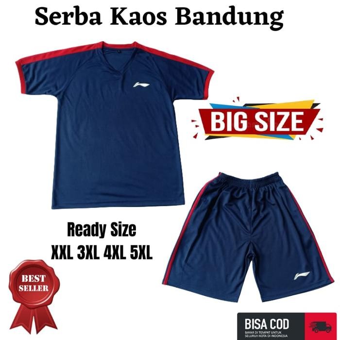 fb17- Jersey Set Badminton Kaos Baju Atasan Celana Pendek Badminton Jumbo
