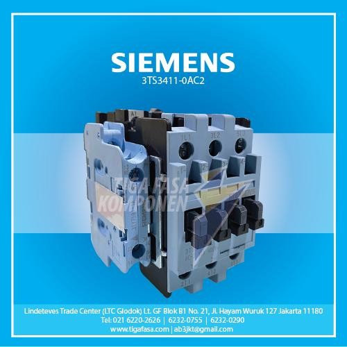 Stok Terbatas 3Ts3411-0A Contactor Siemens 15Kw 32A 1No+1Nc Persamaannya 3Tf44 Terlariss 