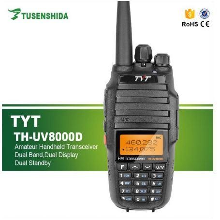 Ready TYT TH-UV8000-D 10W Ultra-high Output Power Handheld Transceiver (HT) Walkie Talkie