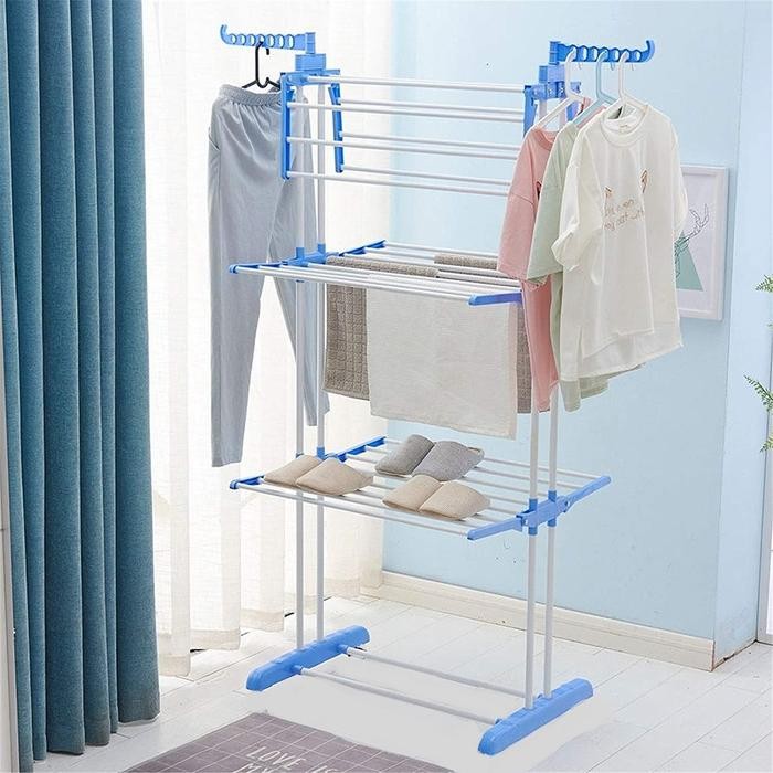 Jemuran Lipat 3 Susun / Jemuran Baju Ekonomis