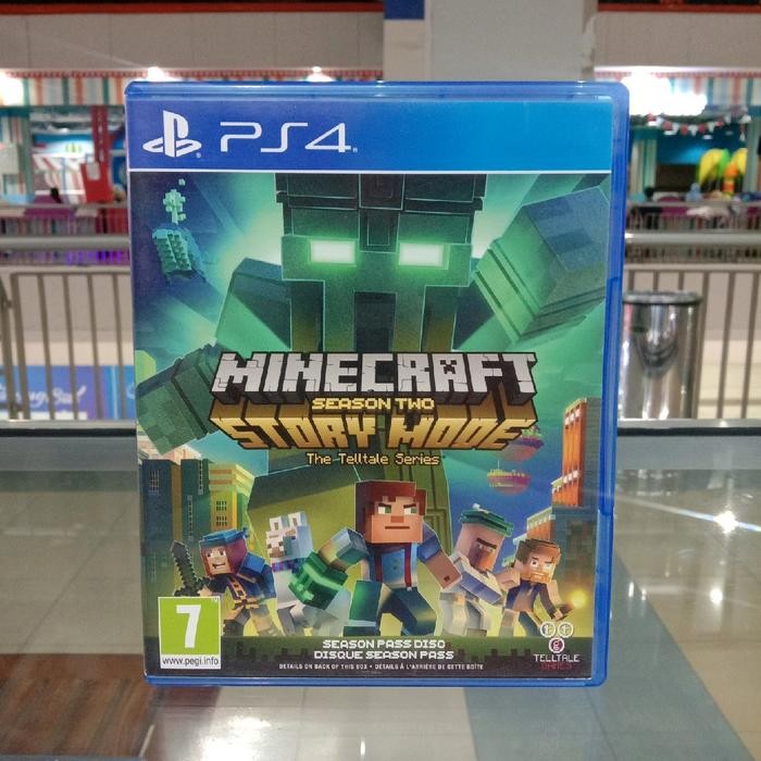 BD PS4 Minecraft Story Mode Season Two 2 Telltale Series Game CD Kaset bluray Playstation 4