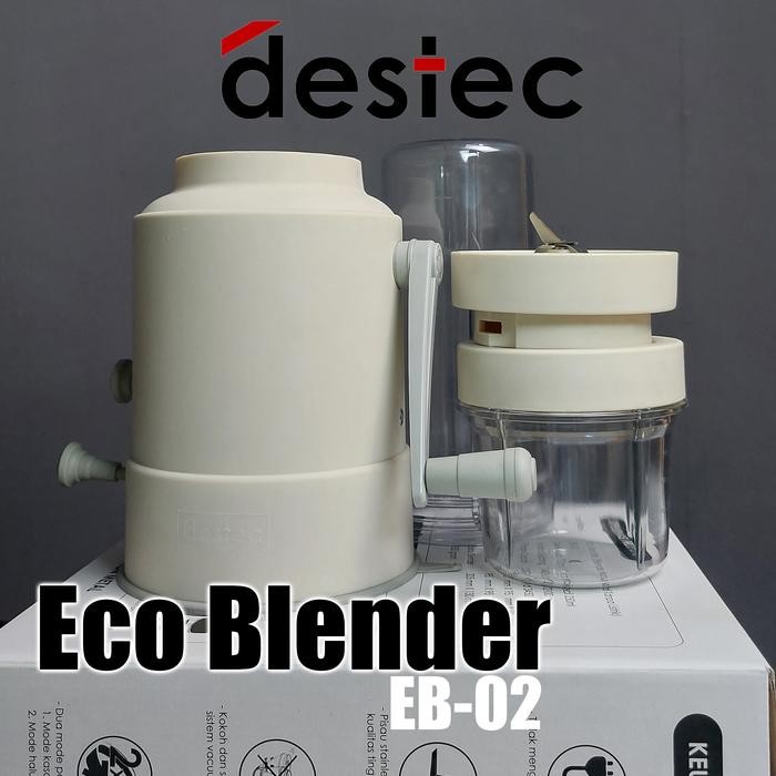 New Blender Chopper Manual Tanpa Listrik DESTEC 3 in 1 Minuman Jus, Bumbu, MPASI Bubur Bayi merah,
