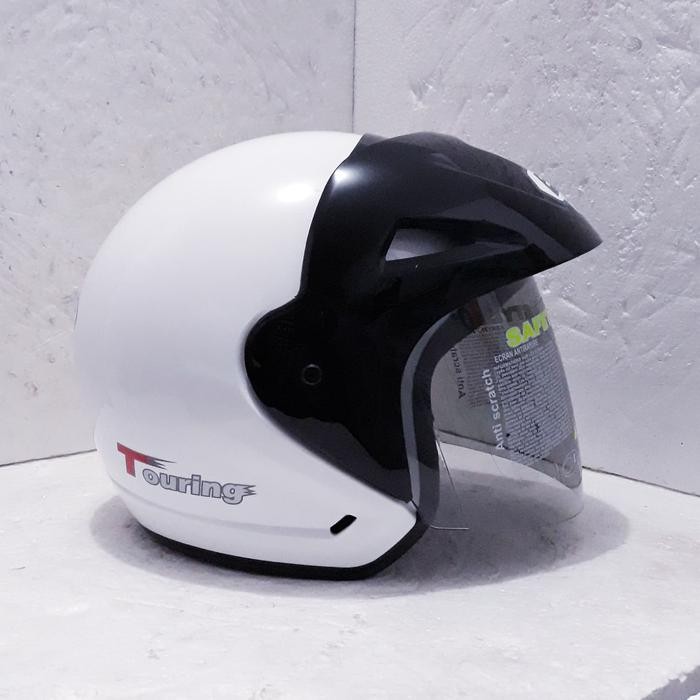 BMC Touring putih helm murah