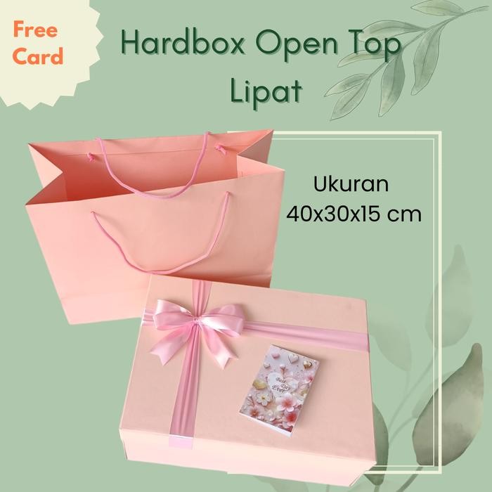 Kotak Kado / Gift Box Open Top Lipat Besar 40X30X15 Cm Tbk