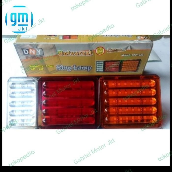 Jual Stop Lamp Led Truk Tronton Dny 105- 24Volt Set Sepasang Waterproof