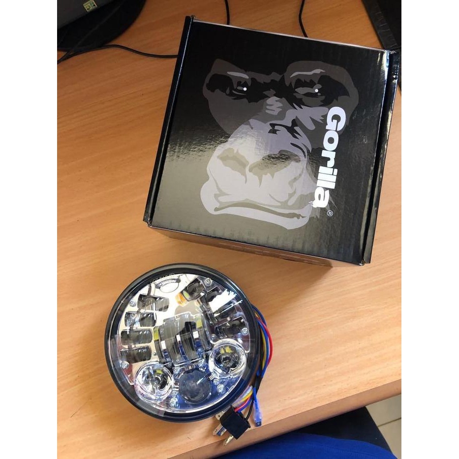 Daymaker 16 Led 5,75 Inchi Gorilla Warna Crom