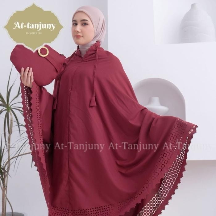 Mukena dewasa daily Zayana Lasercut 2in1 Katun premium Atasan Cantik Gold Lembut Mukenah Bawahan
