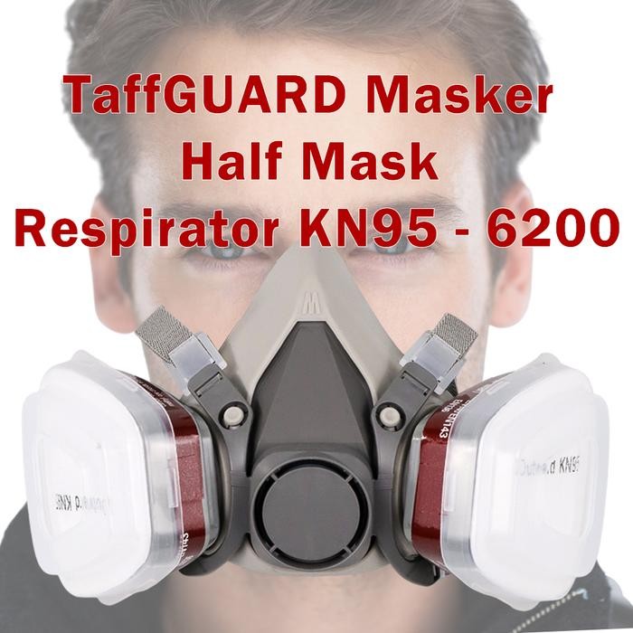 Taffguard Masker Pabrik Cat Masker Industrial Gas Respirator Half Face Masker Gas Respirator Kn95