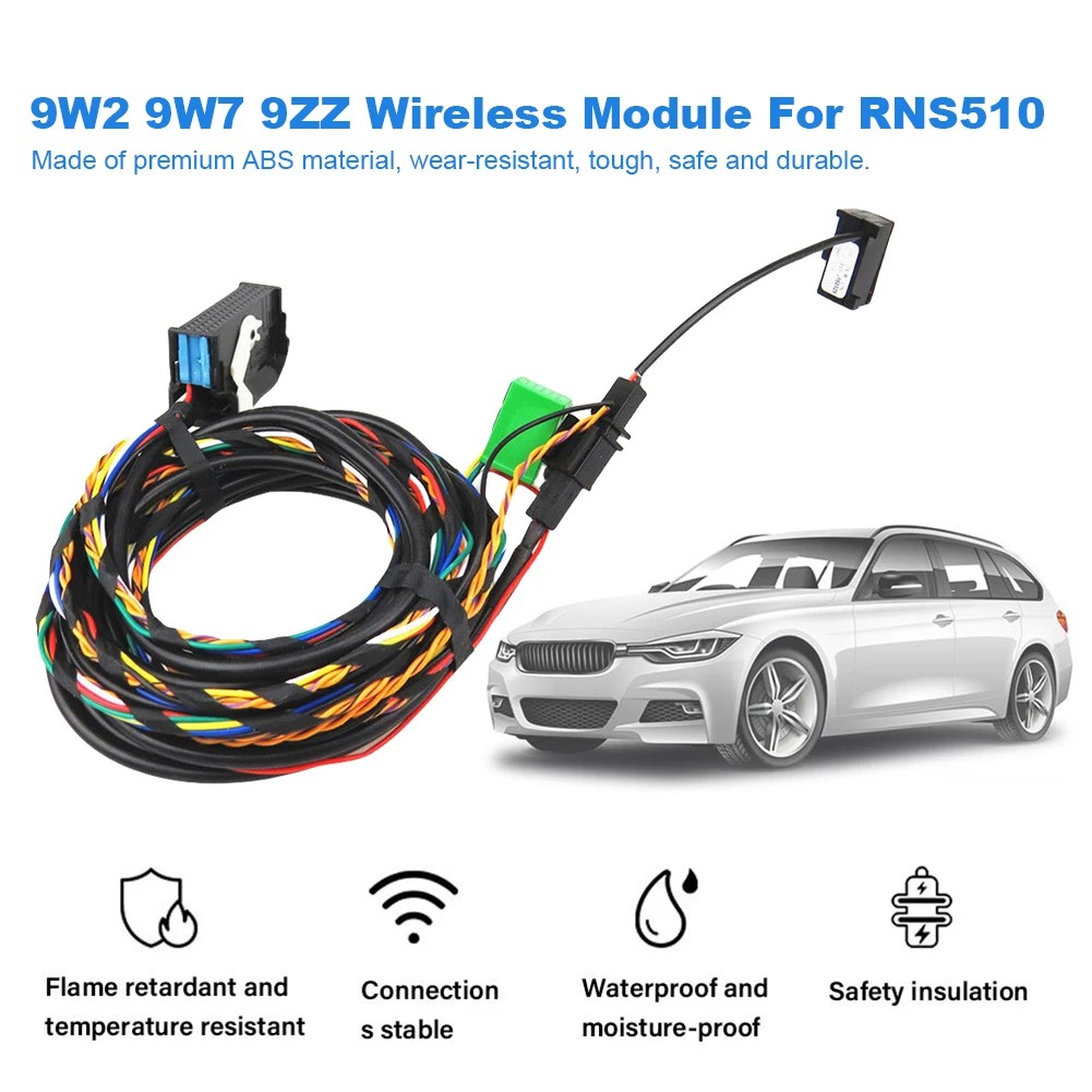 Bluetooth Wire Harness Cables + Microphone RCD510 RNS510 for VW Tiguan GOLF GTI Jetta Passat Touran 