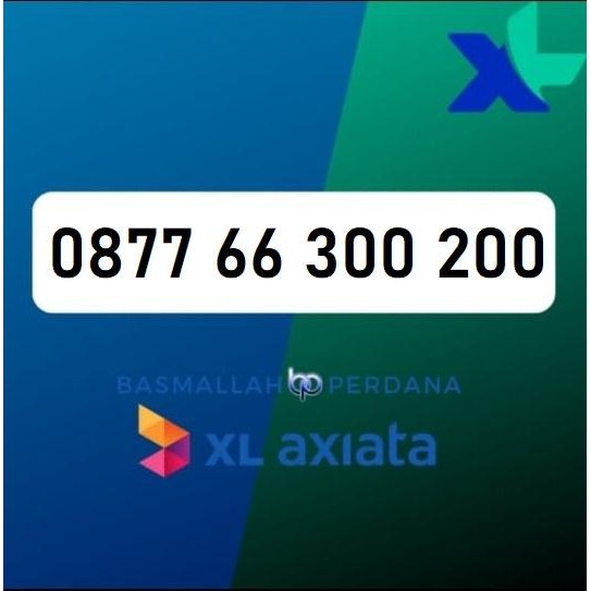 Nomor Cantik XB77 66 300 200 Perdana XL 4G 5G YOP925