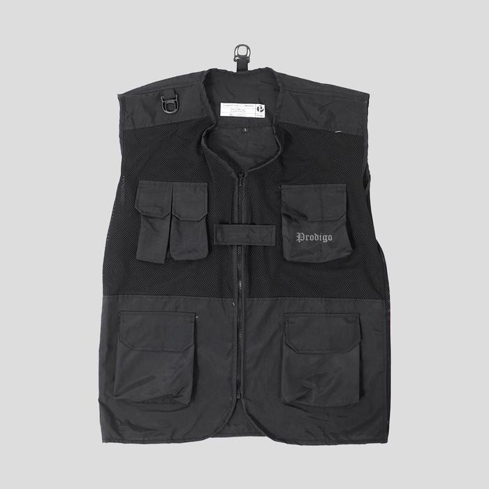 Rompi Cargo Multifungsi Tactical Outdoor Vest Jaring Pria Lapangan Prodigo Serimpi