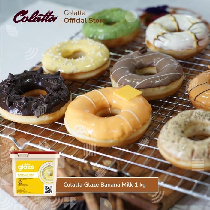 LengkapHemat- Colatta Glaze Banana Milk - Bahan Pelapis Rasa Pisang Susu 1Kg