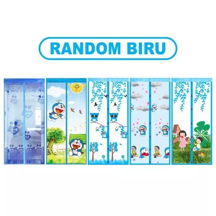 BnYKpRomO- Tirai Magnet Anti Nyamuk - Gorden Pintu Kamar Jaring Kelambu